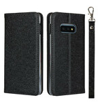 Flip Cover Samsung Galaxy S10e Style Cuir Douceur avec Lanière Flip Cover Samsung Galaxy S10e Style Cuir Douceur avec Lanière