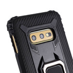 Coque Samsung Galaxy S10e Ring et Fibre Carbone