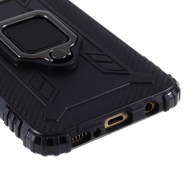 Coque Samsung Galaxy S10e Ring et Fibre Carbone Coque Samsung Galaxy S10e Ring et Fibre Carbone