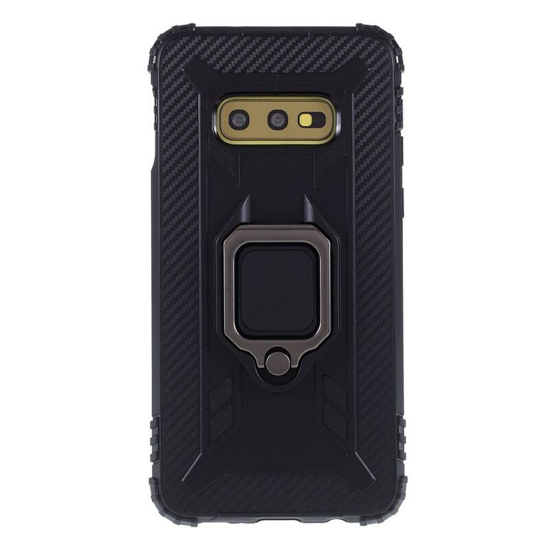 Coque Samsung Galaxy S10e Ring et Fibre Carbone Coque Samsung Galaxy S10e Ring et Fibre Carbone