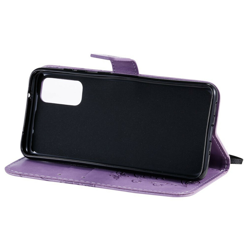 Housse Samsung Galaxy S20 Papillons Géants à Lanière Housse Samsung Galaxy S20 Papillons Géants à Lanière