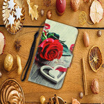 Housse Samsung Galaxy S20 Rose Romantique à Lanière