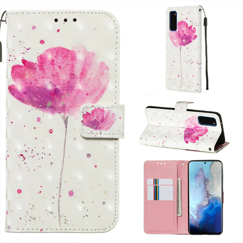 Housse Samsung Galaxy S20 Coquelicot Aquarelle