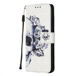 Housse Samsung Galaxy S20 Tête de Mort Fleurie Housse Samsung Galaxy S20 Tête de Mort Fleurie