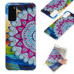 Coque Samsung Galaxy S20 Mandala Coloré Fluorescente