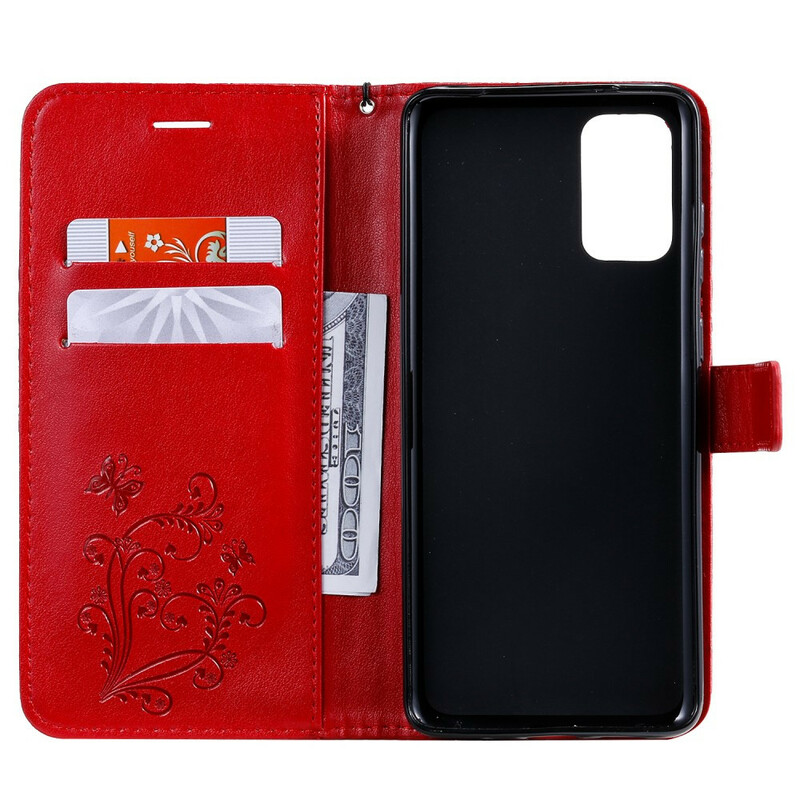 Housse Samsung Galaxy S20 Plus Papillons Géants à Lanière Housse Samsung Galaxy S20 Plus Papillons Géants à Lanière