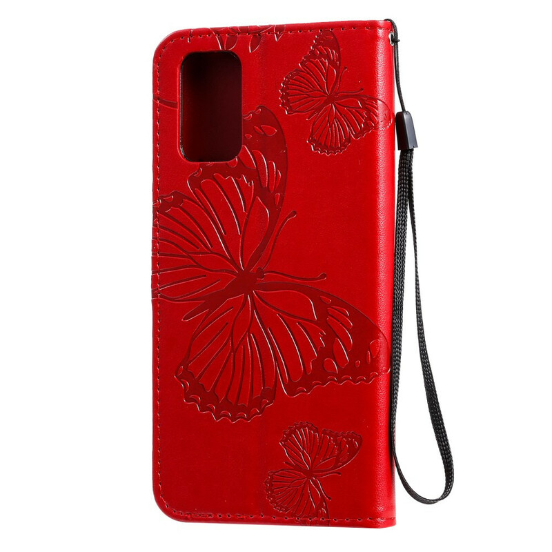 Housse Samsung Galaxy S20 Plus Papillons Géants à Lanière Housse Samsung Galaxy S20 Plus Papillons Géants à Lanière