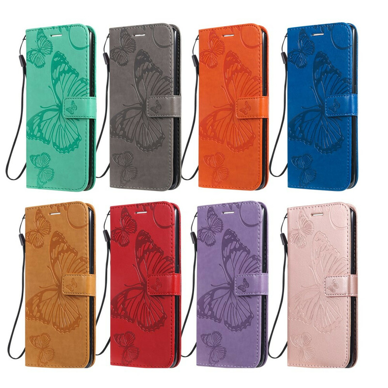 Housse Samsung Galaxy S20 Plus Papillons Géants à Lanière Housse Samsung Galaxy S20 Plus Papillons Géants à Lanière