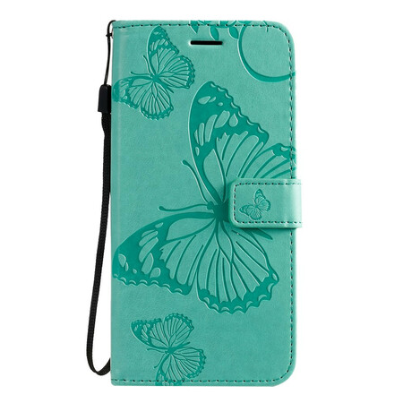 Housse Samsung Galaxy S20 Plus Papillons Géants à Lanière