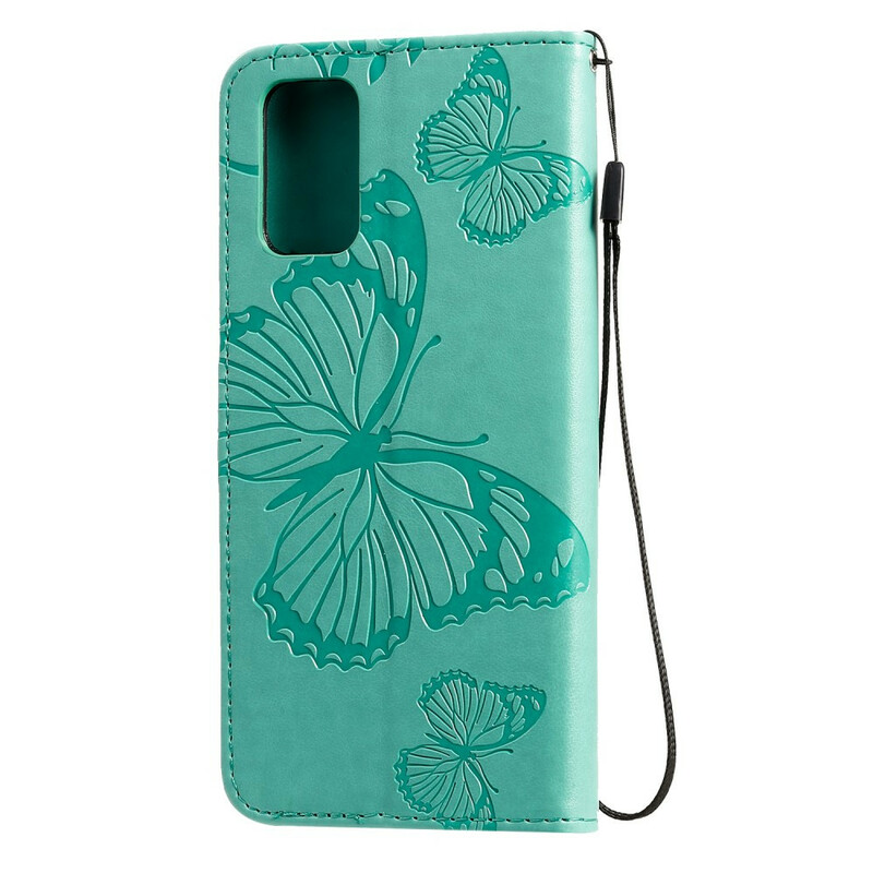 Housse Samsung Galaxy S20 Plus Papillons Géants à Lanière Housse Samsung Galaxy S20 Plus Papillons Géants à Lanière