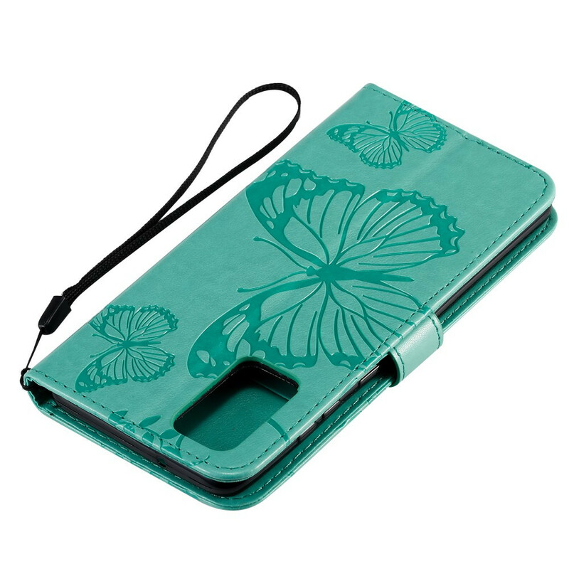 Housse Samsung Galaxy S20 Plus Papillons Géants à Lanière Housse Samsung Galaxy S20 Plus Papillons Géants à Lanière