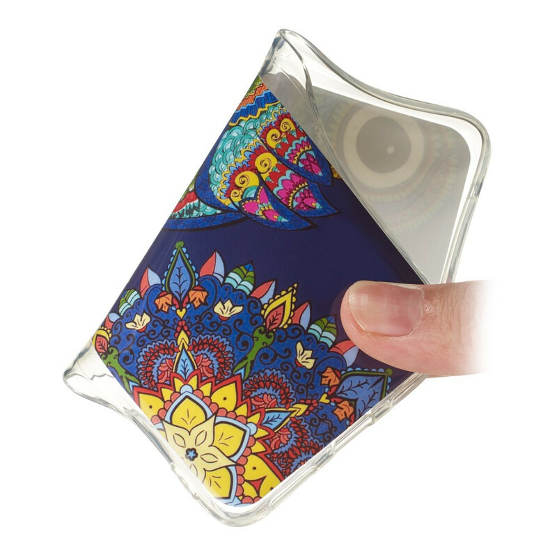 Coque Samsung Galaxy S20 Plus Hibou Mandala Fluorescente