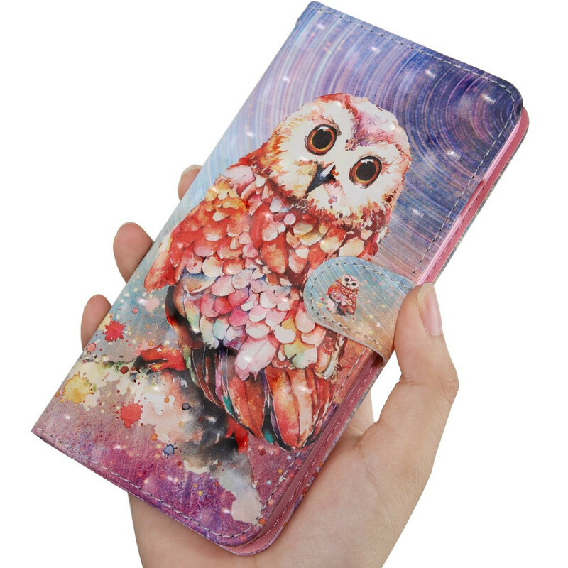 Housse Samsung Galaxy A71 Hibou le Peintre