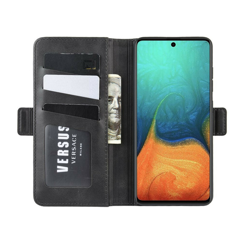 Housse Samsung Galaxy A71 Rabat Double Housse Samsung Galaxy A71 Rabat Double