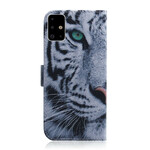 Housse Samsung Galaxy A71 Face de Tigre