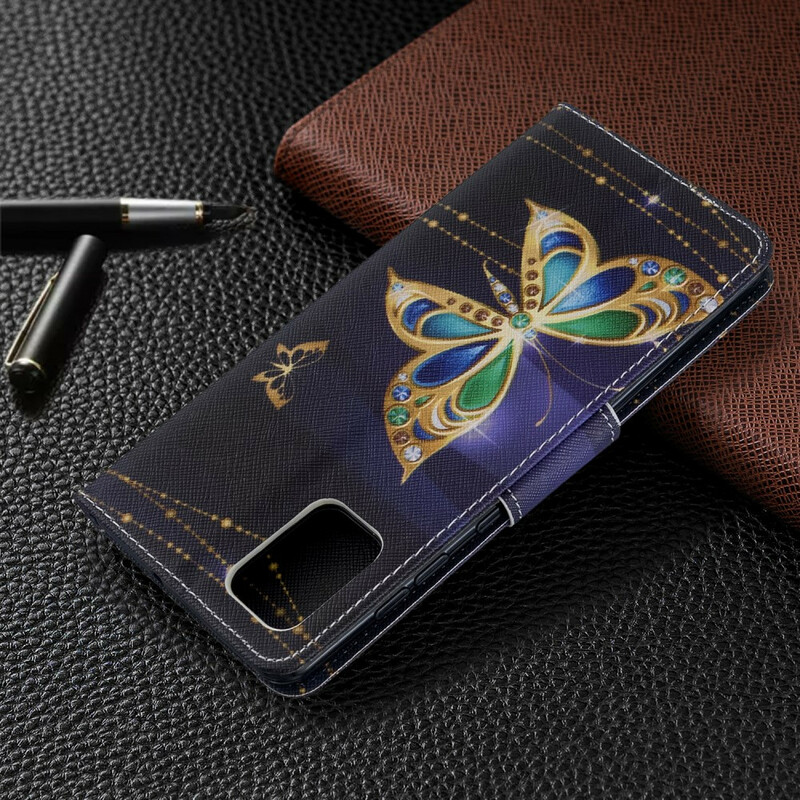 Housse Samsung Galaxy A71 Papillons Rois