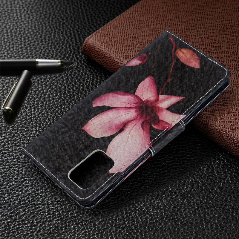 Housse Samsung Galaxy A71 Fleur Rose