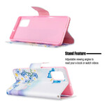 Housse Samsung Galaxy A71 Papillons et Fleurs Peints Housse Samsung Galaxy A71 Papillons et Fleurs Peints