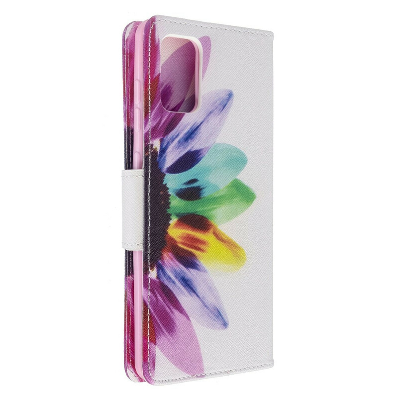 Housse Samsung Galaxy A71 Fleur Aquarelle