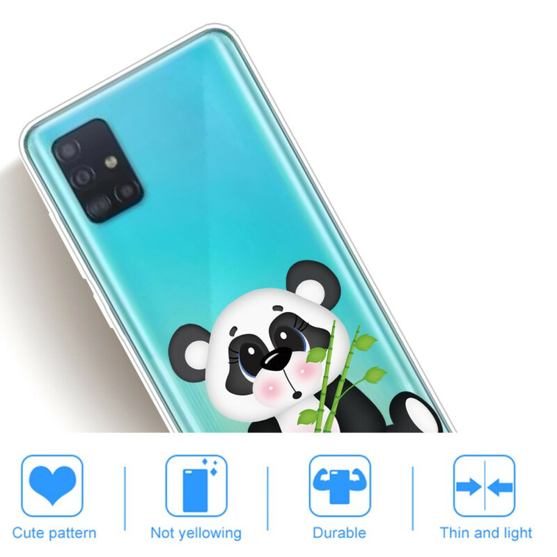 Coque Samsung Galaxy A71 Transparente Panda Triste