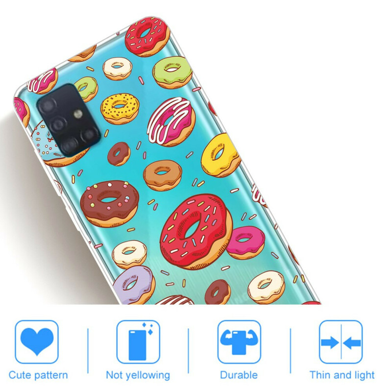 Coque Samsung Galaxy A71 love Donuts