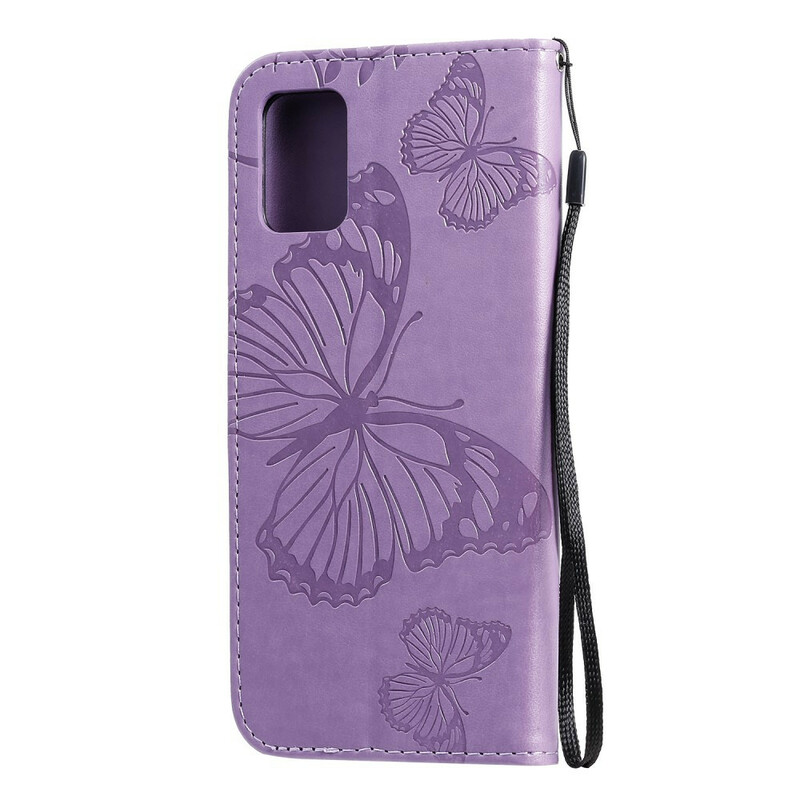 Housse Samsung Galaxy A71 Papillons Géants à Lanière Housse Samsung Galaxy A71 Papillons Géants à Lanière