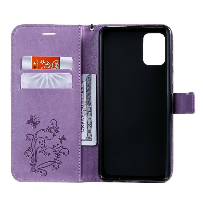 Housse Samsung Galaxy A71 Papillons Géants à Lanière Housse Samsung Galaxy A71 Papillons Géants à Lanière