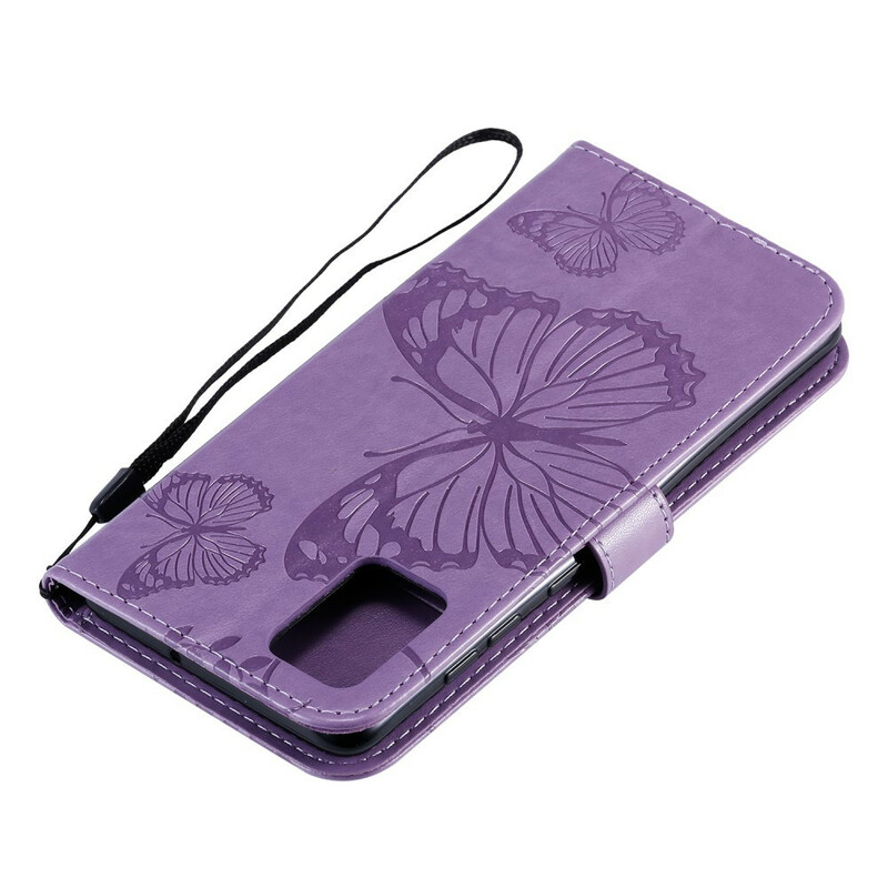 Housse Samsung Galaxy A71 Papillons Géants à Lanière Housse Samsung Galaxy A71 Papillons Géants à Lanière
