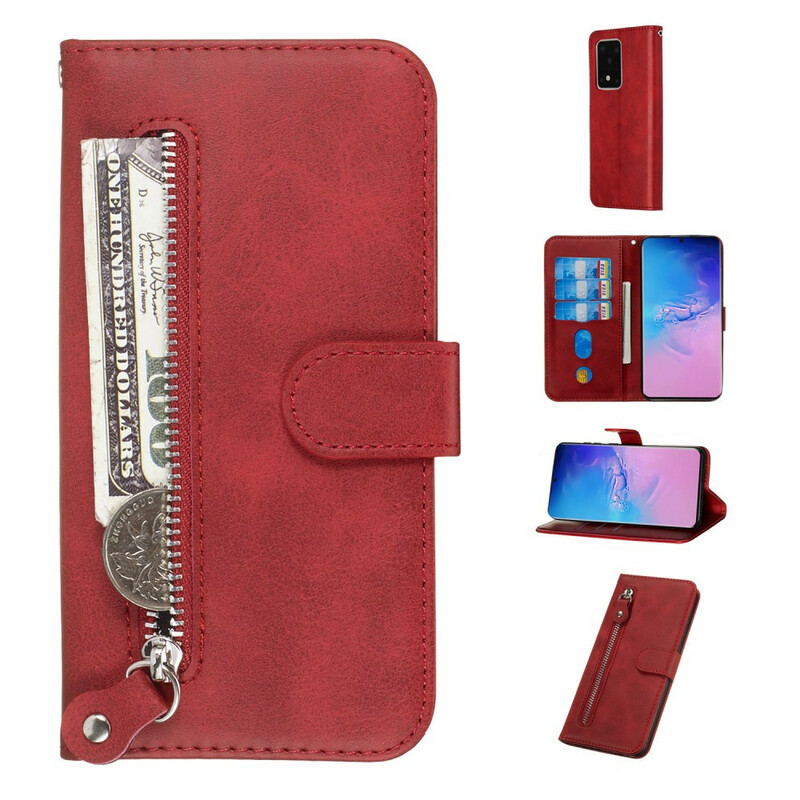 Housse Samsung Galaxy S20 Ultra Vintage Porte-monnaie