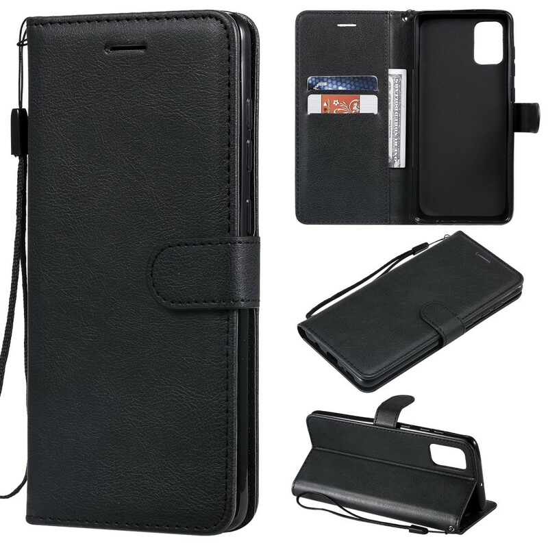 Housse Samsung Galaxy A71 Solid Color Serie à Lanière Housse Samsung Galaxy A71 Solid Color Serie à Lanière
