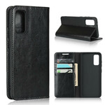 Flip Cover Samsung Galaxy S20 Cuir Véritable