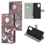 Housse Samsung Galaxy S20 Papillons et Fleurs Housse Samsung Galaxy S20 Papillons et Fleurs
