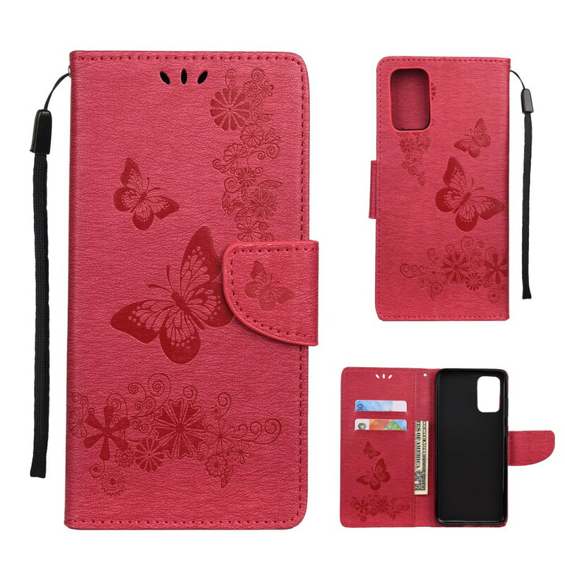 Housse Samsung Galaxy S20 Que des Papillons avec Lanière Housse Samsung Galaxy S20 Que des Papillons avec Lanière
