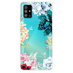 Coque Samsung Galaxy S20 Plus Transparente Fleurs Aquarelle