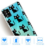 Coque Samsung Galaxy S20 Plus Multiples Chats Noirs