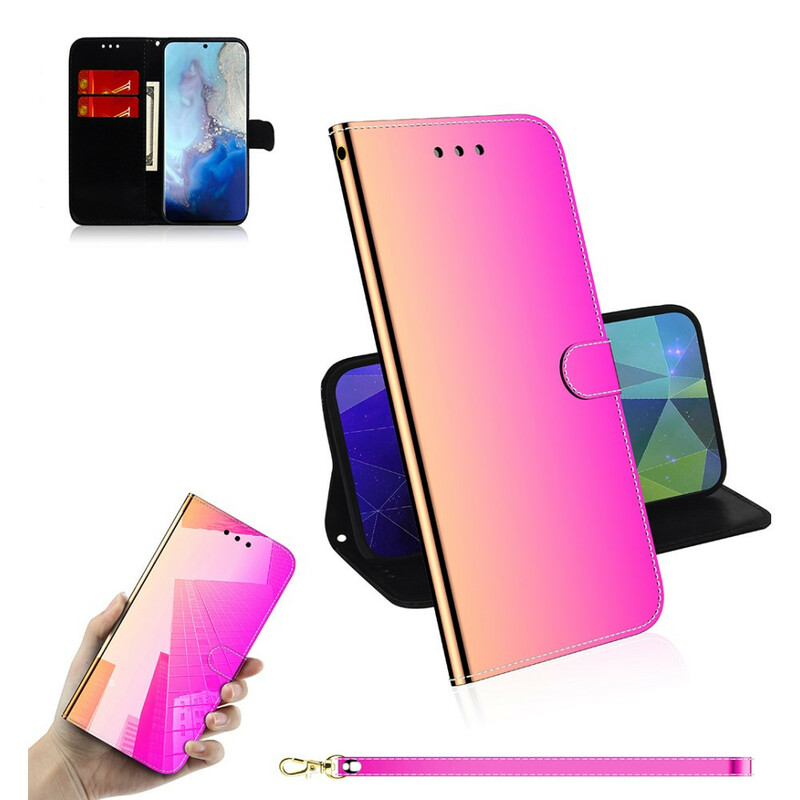 Housse Samsung Galaxy S20 Simili Cuir Couverture MIroir Housse Samsung Galaxy S20 Simili Cuir Couverture MIroir