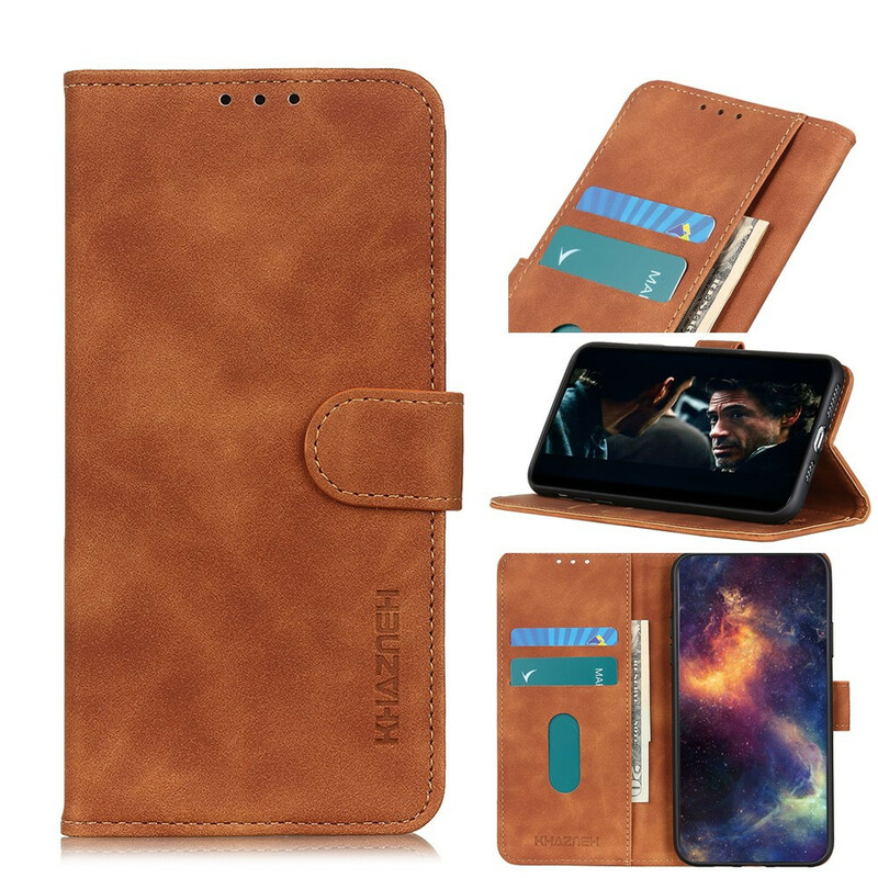 Housse Samsung Galaxy S20 Ultra Effet Cuir Vintage KHAZNEH Housse Samsung Galaxy S20 Ultra Effet Cuir Vintage KHAZNEH
