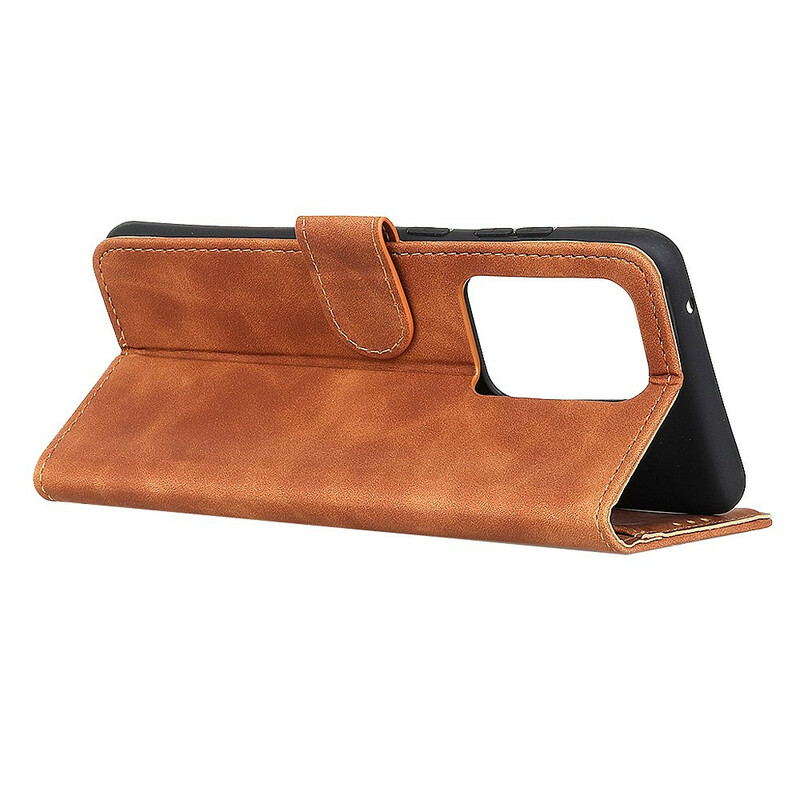 Housse Samsung Galaxy S20 Ultra Effet Cuir Vintage KHAZNEH Housse Samsung Galaxy S20 Ultra Effet Cuir Vintage KHAZNEH
