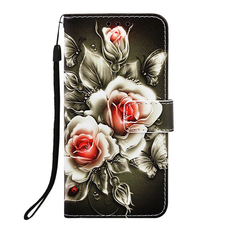 Housse Samsung Galaxy A10e Roses Dorées Housse Samsung Galaxy A10e Roses Dorées