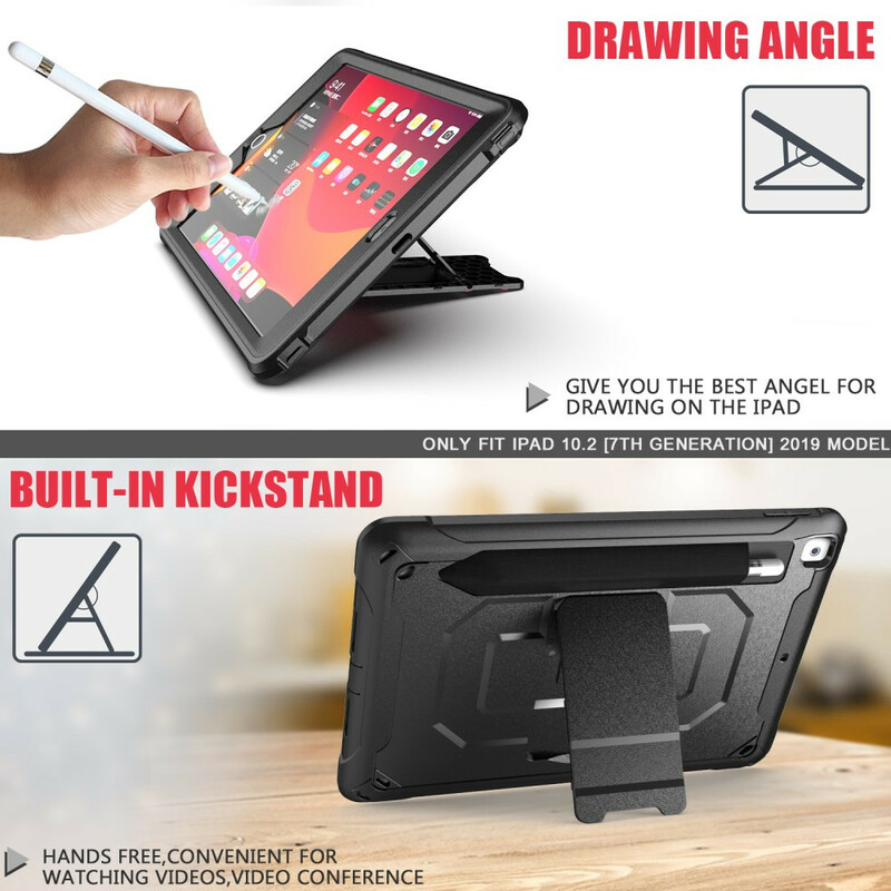 Coque iPad 10.2" (2019) Ultra Résistante Porte-Crayon Coque iPad 10.2" (2019) Ultra Résistante Porte-Crayon