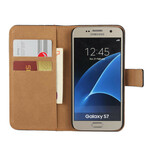 Housse Samsung Galaxy S7 Invitation Véritable Cuir Housse Samsung Galaxy S7 Invitation Véritable Cuir