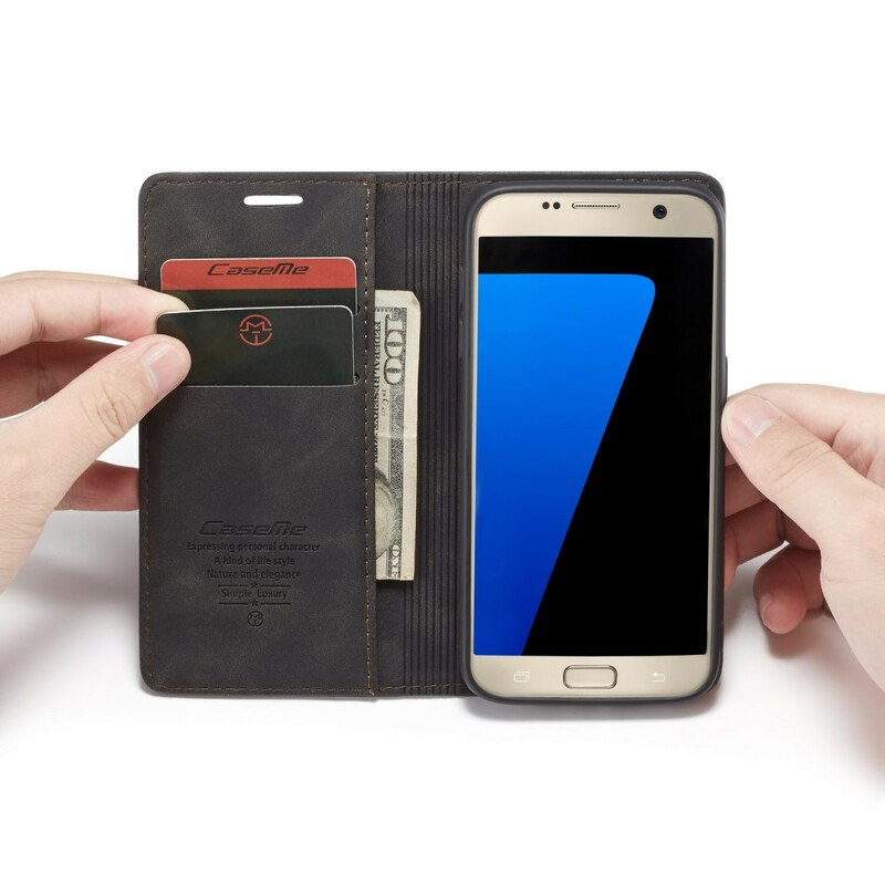Flip Cover Samsung Galaxy S7 CASEME Simili Cuir