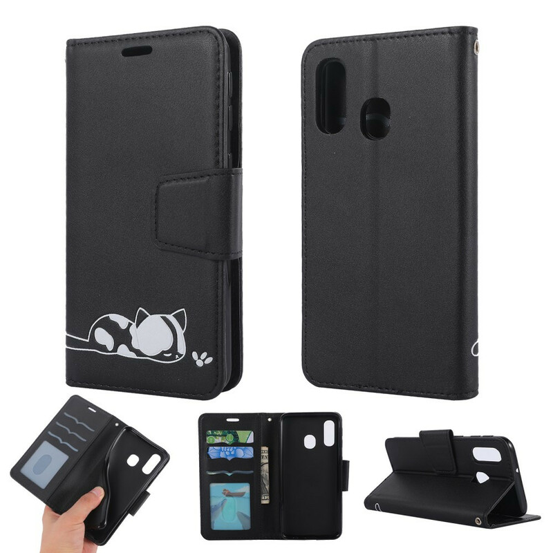 Housse Samsung Galaxy A40 Chat Endormi Housse Samsung Galaxy A40 Chat Endormi