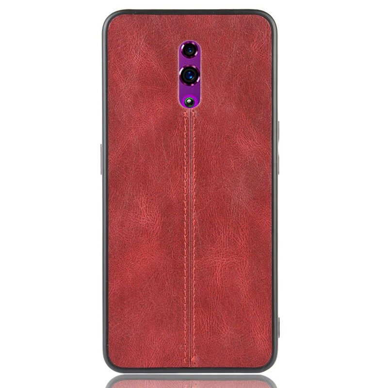Coque Oppo Reno Style Cuir Coutures Coque Oppo Reno Style Cuir Coutures