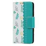 Housse Samsung Galaxy A40 Fleurettes à Lanière Housse Samsung Galaxy A40 Fleurettes à Lanière