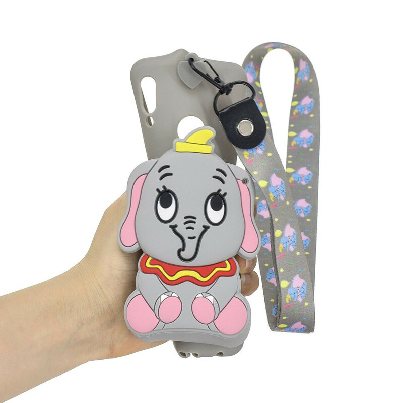 Coque Samsung Galaxy A40 Éléphant Portefeuille et Bandoulière Coque Samsung Galaxy A40 Éléphant Portefeuille et Bandoulière