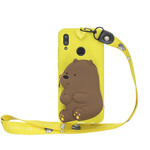 Coque Samsung Galaxy A40 Ourson Portefeuille et Bandoulière Coque Samsung Galaxy A40 Ourson Portefeuille et Bandoulière