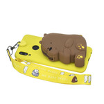 Coque Samsung Galaxy A40 Ourson Portefeuille et Bandoulière Coque Samsung Galaxy A40 Ourson Portefeuille et Bandoulière