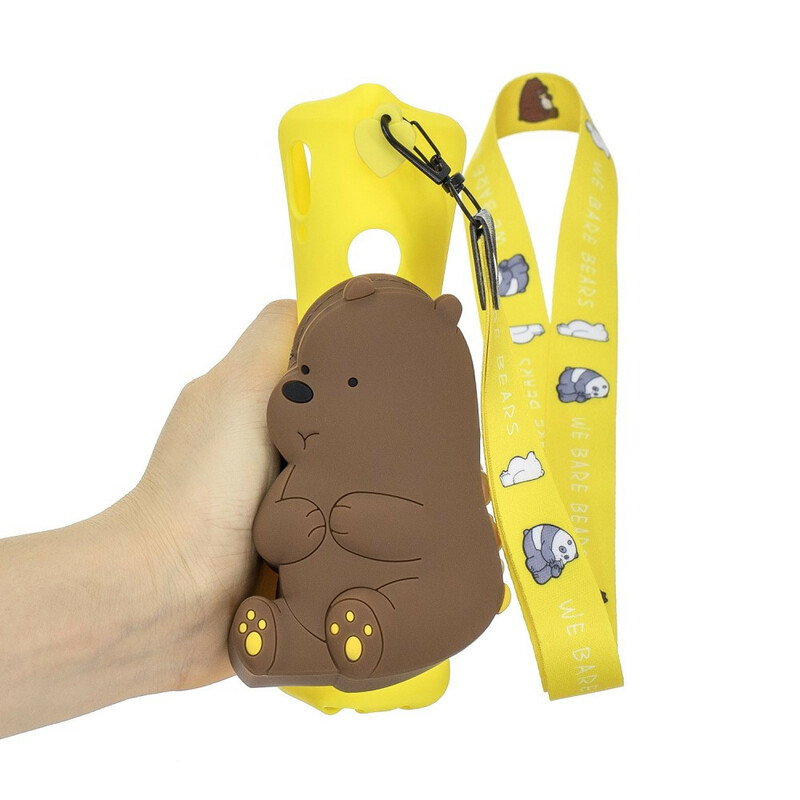 Coque Samsung Galaxy A40 Ourson Portefeuille et Bandoulière Coque Samsung Galaxy A40 Ourson Portefeuille et Bandoulière