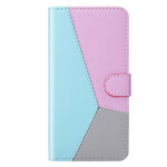 Housse Samsung Galaxy A40 Effet Cuir Tricolore Housse Samsung Galaxy A40 Effet Cuir Tricolore